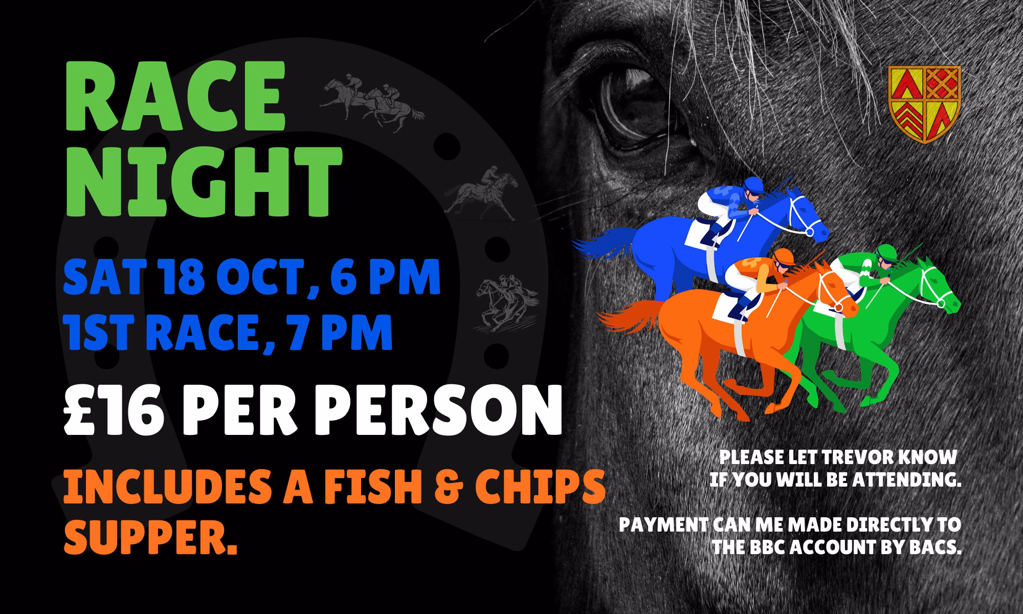 Race Night - 18th of October 2025